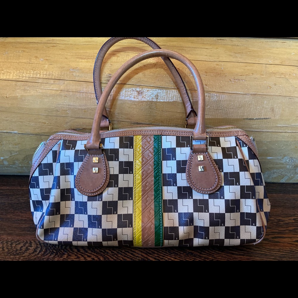 LAMB by Gwen Stefani Ombré Checkered satchel.